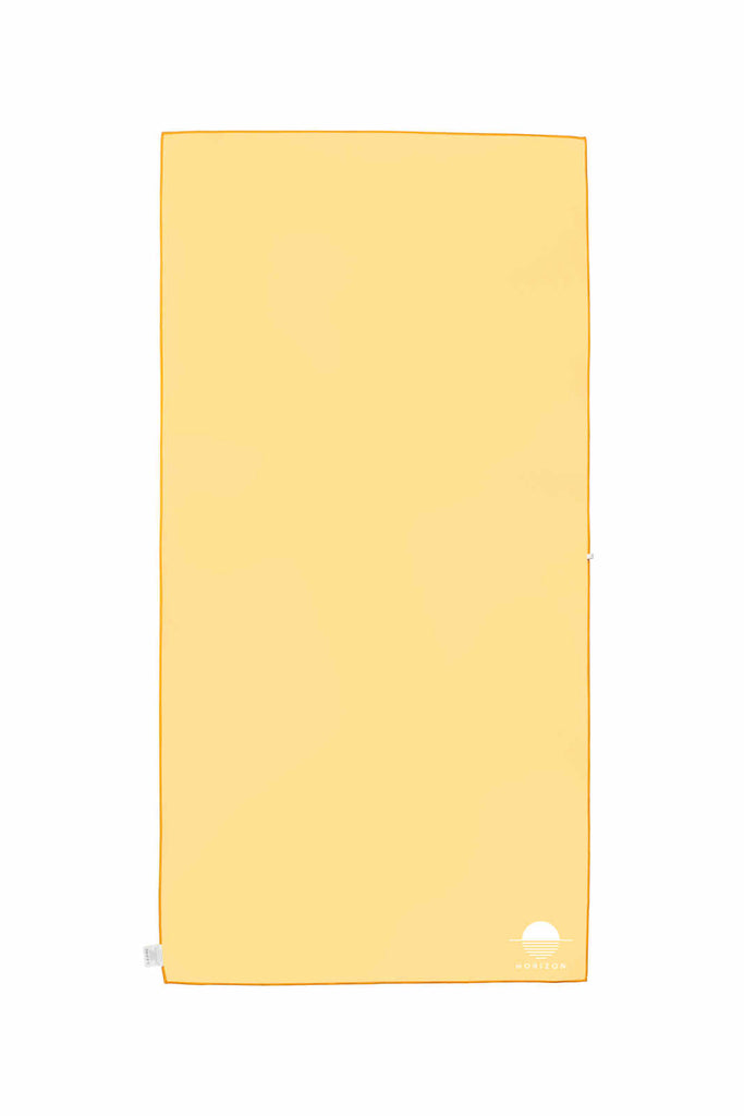 Yellow Quick Dry Travel Towel-Product-BackofTowel-Horizon